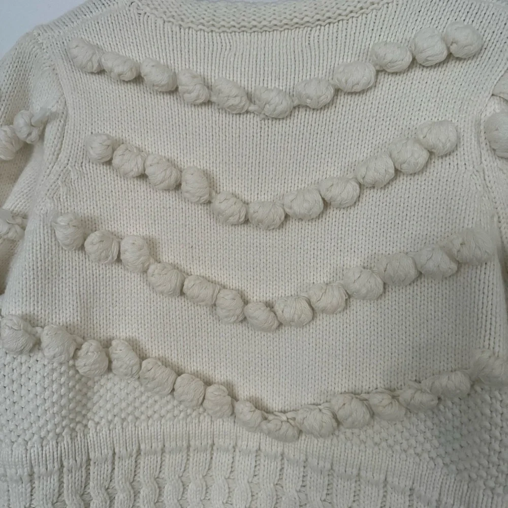 Vita Grace Cotton pom pom sweater